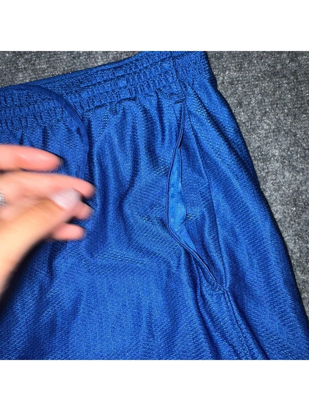 Nike Blue Dazzle Baggy Hoop Shorts Mens XL Vtg y2k 90s Rare